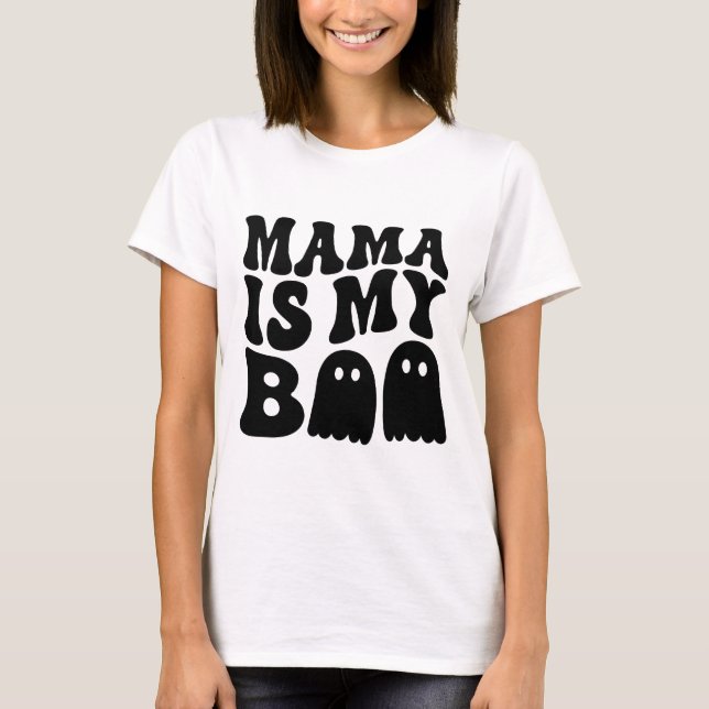 Camiseta sudadera de mamá halloween (Anverso)
