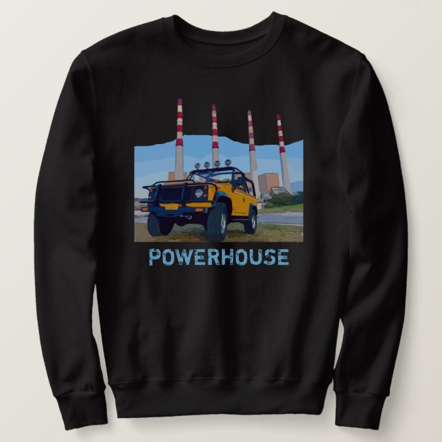 Camiseta sudadera de POWERHOUSE (Anverso del diseño)