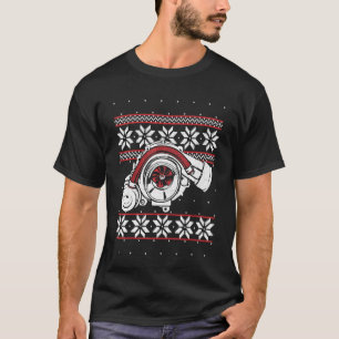 Camiseta Sudadera fea de Navidad para mecánico de automóvil