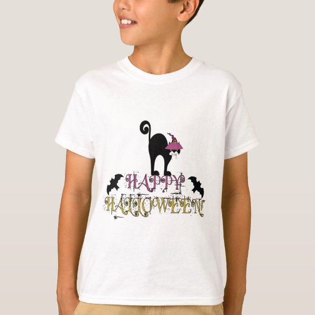 Camiseta Sudadera feliz de Halloween (Anverso)