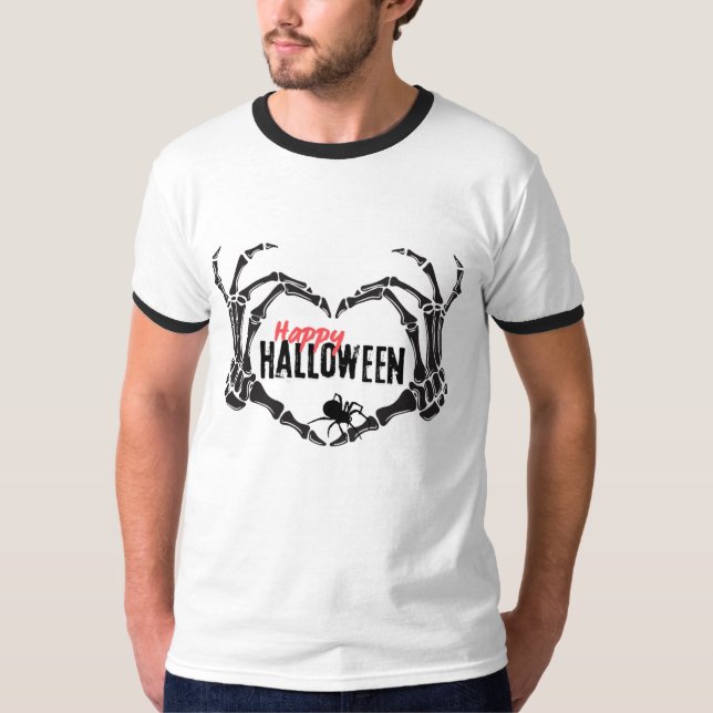 Camiseta Sudadera feliz de Halloween (Anverso)