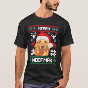 Camiseta Sudadera Golden Retriever Merry Woofmas Perro