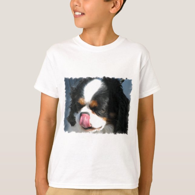 Camiseta Sudadera Juvenil Perro Español de Cute Cavalier (Anverso)