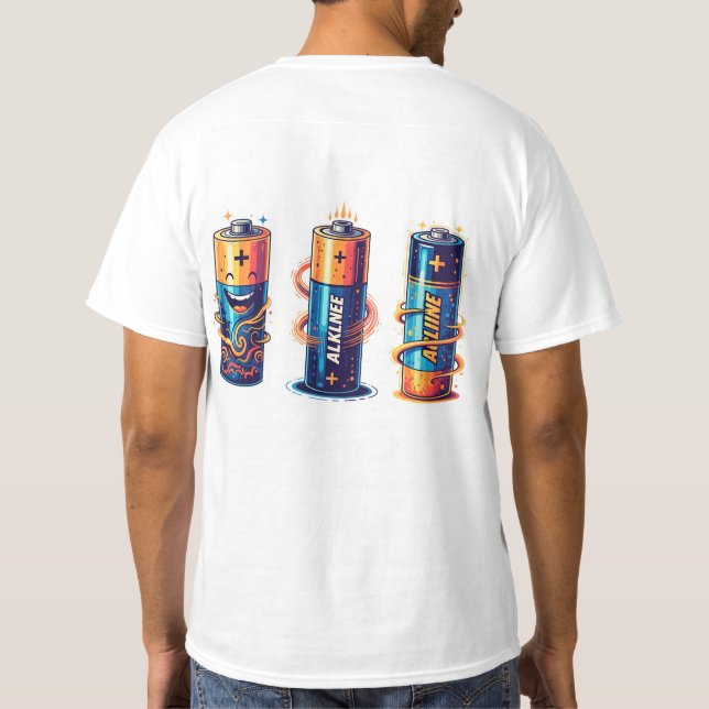 Camiseta Sudadera Manga Corta  - PONTE LAS PILAS YA (Reverso)