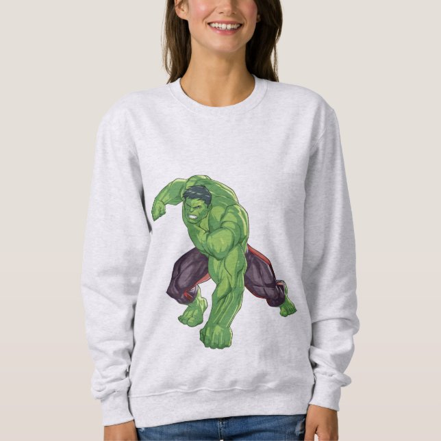 Camiseta Sudadera Mujer Aplastar Hulk (Anverso)