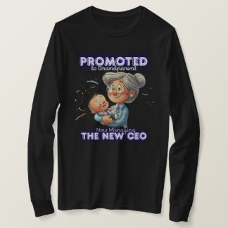Camiseta Sudadera negra | Ascendido a abuelo | Divertido