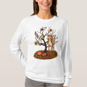 Camiseta Sudadera otoñal con ciervo bebé