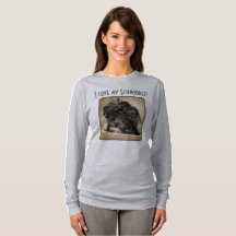 Sudadera para mujer con perro Schnoodle