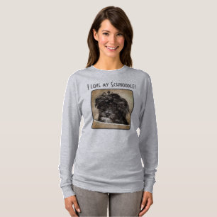 Camiseta Sudadera para mujer con perro Schnoodle