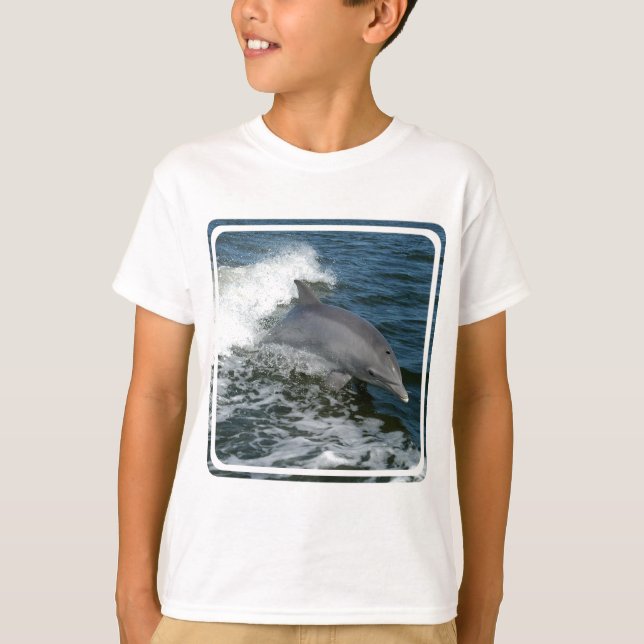 Camiseta Sudadera para niños de delfines silvestres (Anverso)
