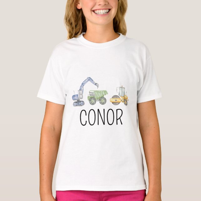 Camiseta Sudadera Personalizada de Construcción, Color Cami (Anverso)