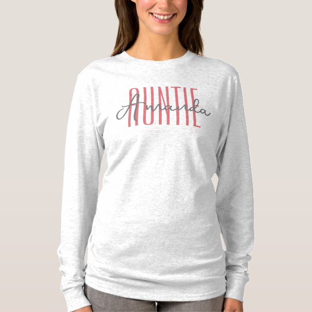 Camiseta Sudadera Personalizada de Tía Adorable (Anverso)