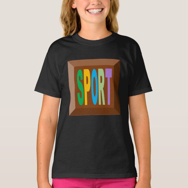 CAMISETA SUDADERA RAGLÁN DEPORTE CHOCOLATE CARAMELOS (Anverso)