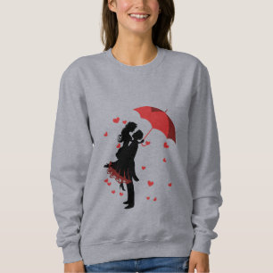 Camiseta sudadera romántica para mujer Pareja Para