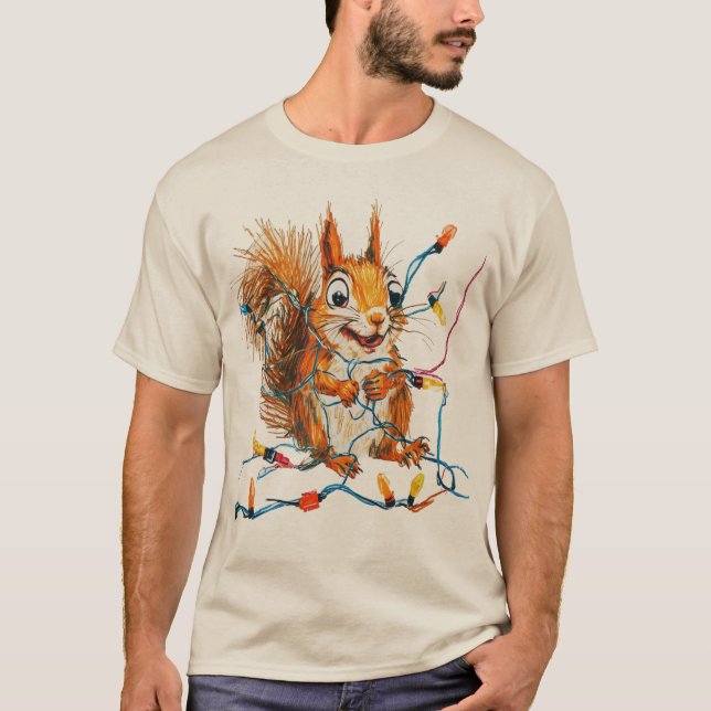 Camiseta Sudadera Squirrel Lights | Ardilla AdorabLe (Anverso)