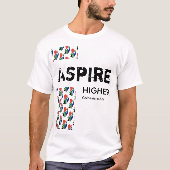 Camiseta Sudáfrica ASPIRE HIGHER (Anverso)