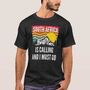 Camiseta Sudáfrica Está Llamando Y Debo Ir, Wavy Sunset