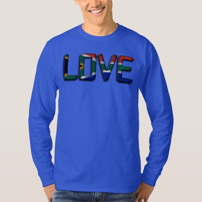 Camiseta Sudáfrica: Hermoso amor asombroso arte de citas de (Anverso)