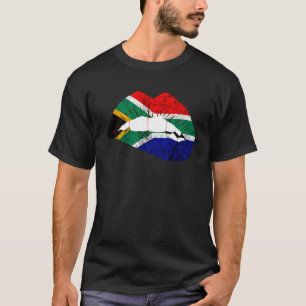 Camiseta Sudáfrica levanta pintalabios sudafricanos a Áfric