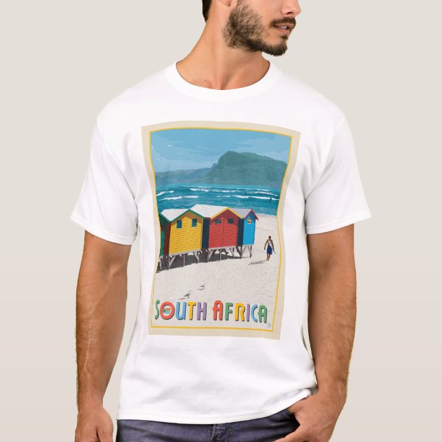 Camiseta Sudáfrica | Playa de Muizenberg (Anverso)