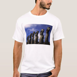Camiseta Sudamérica, Chile, Isla de Pascua, Ahu Akiri.