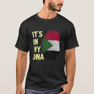 Camiseta Sudán En Mi Adn El Equipo De Bandera Sudanesa Sudá
