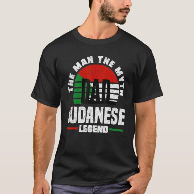 Camiseta Sudanese Sudan Sudanese Flag Fathers Day (Anverso)