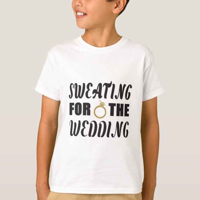 Camiseta Sudar por la boda (Anverso)