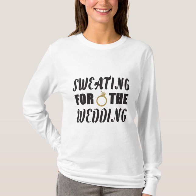 Camiseta Sudar por la boda (Anverso)