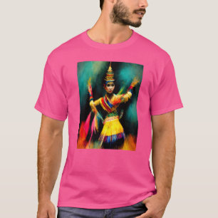 Camiseta Sudeste asiático colorido baile tradicional tailan