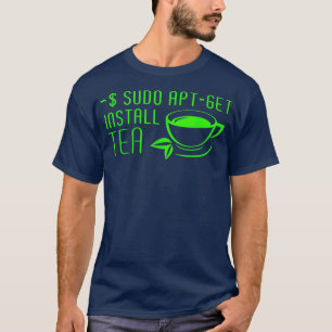 Camiseta Sudo AptGet Instalar Tea Linu