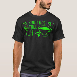 Camiseta Sudo AptGet Instalar Tea Linux