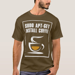 Camiseta Sudo aptget install coffee
