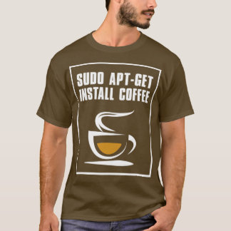Camiseta Sudo aptget install coffee