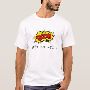 Camiseta Sudo RM RF para Men Women Linux Command