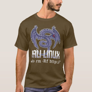 Camiseta sudo rmRF Hacker Developer Kali Linu
