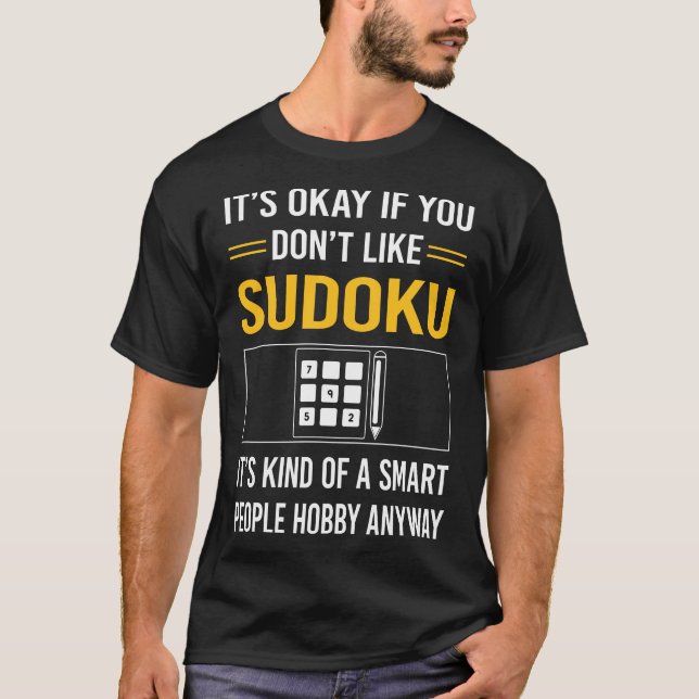 Camiseta Sudoku de personas inteligentes (Anverso)
