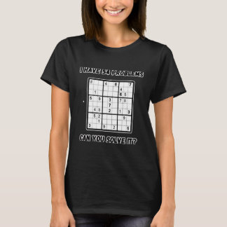 Camiseta Sudoku juego de rompecabezas Jugando Sudoku