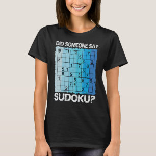 Camiseta Sudoku Número Juego Rompecabezas Lógico Jugador Nu