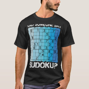 Camiseta Sudoku Número Juego Rompecabezas Lógico Jugador Nu
