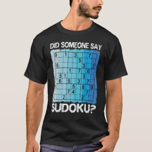 Camiseta Sudoku Número Juego Rompecabezas Lógico Jugador Nu