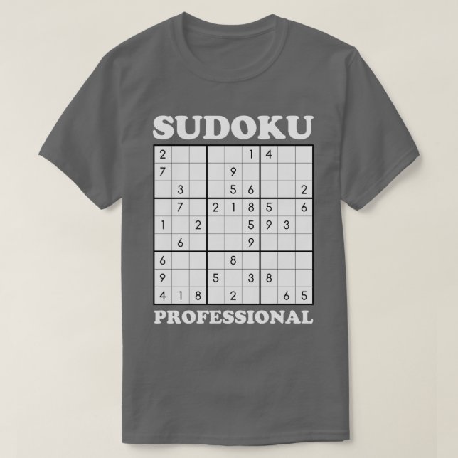 Camiseta Sudoku Profesional (Diseño del anverso)