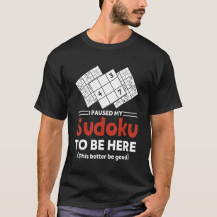 Camiseta Sudoku Puzzle Sudoku Sudoku Sudoku resolver la mat