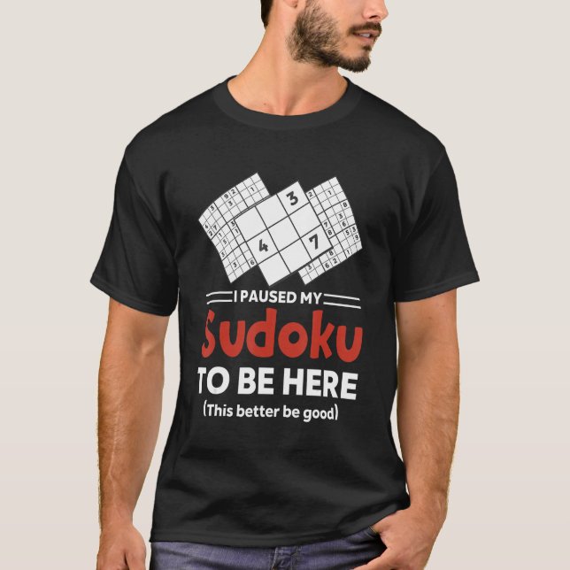 Camiseta Sudoku Puzzle Sudoku Sudoku Sudoku resolver la mat (Anverso)