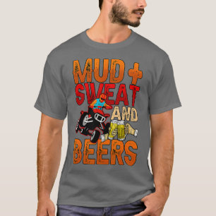 Camiseta Sudor De Barro Y Cerveza De Los Hombres Cuatro Rue
