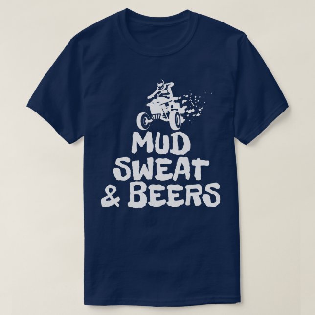 Camiseta Sudor de barro y cervezas ATV fuera de camino Funn (Diseño del anverso)