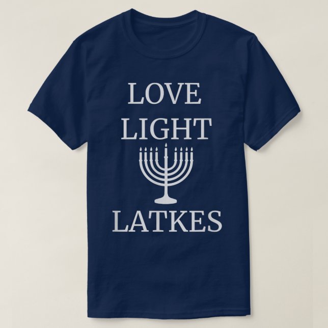 Camiseta Sudor de Love Light Latkes  (Diseño del anverso)
