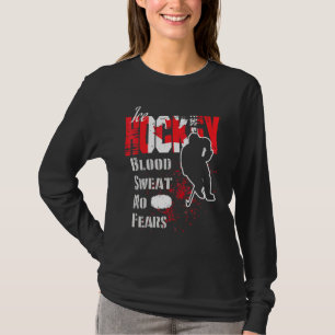 Camiseta Sudor de sangre de hincha canadiense sin miedo hoc