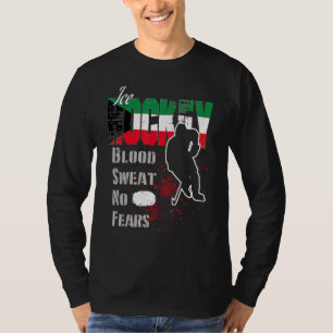 Camiseta Sudor de sangre de partidario de Kuwait sin miedo 