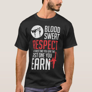 Camiseta Sudor de sangre Respect hapkido taekwondo karate j